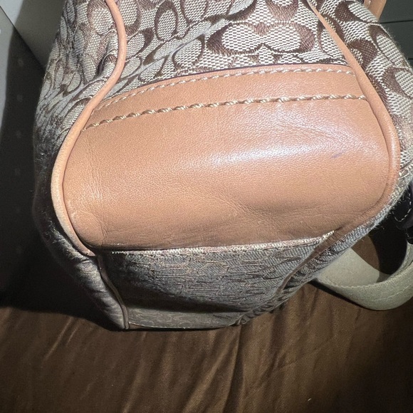 Coach CC messenger crossbody bag. Leather and canvas. Great condition. - Picture 5 of 11